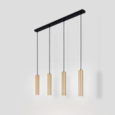 Lampa Wiszaca cztery złote tuby GU10 Abruzzo Trotti