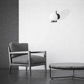 Kinkiet Czarny Kula Mleczna Abruzzo Riccardo E14