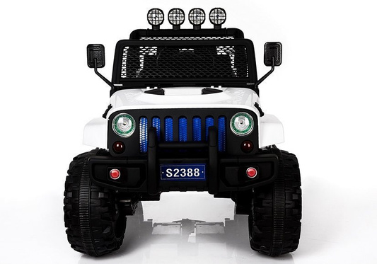 Auto na Akumulator S2388 Pilot Światła LED Radio Jeep Biały 4x45W