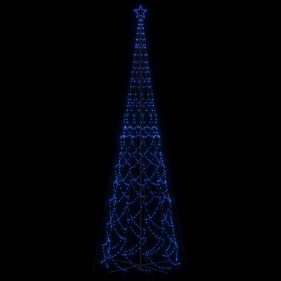 vidaXL Choinka stożkowa, 3000 niebieskich diod LED, 230x800 cm