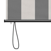 Roleta Antracytowy i biały 180 x 250 cm Materiał i Aluminium