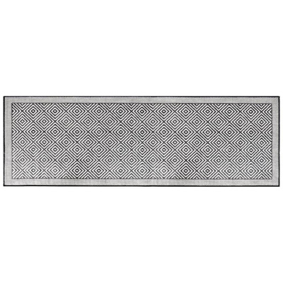 vidaXL Dywan zewnętrzny, szaro-biały, 80x250 cm, dwustronny