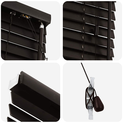 Żaluzja wenecka Ciemny brąz 85 x 130 cm 35 mm