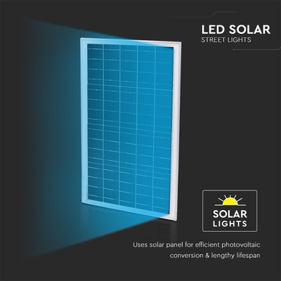 20W Lampa Uliczna LED Solarna /  Bateria: 40AH LiFePO4 / Barwa: 6500K