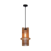 Eco 4 lampa wisząca 1x40 e27 Abażur drewniany