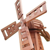 Wiatrak ogrodowy z ośwetleniem solarnym LED 100cm W3_S