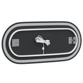 vidaXL Lustro łazienkowe z LED, 80x35 cm, owalne