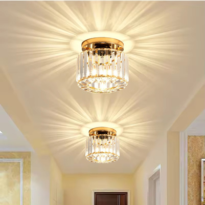 Lampa sufitowa Abigali Cristal E27 złoty