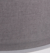 Lampa wisząca z abażurem Kioto szara 40 cm nowoczesna do salonu