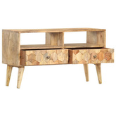 vidaXL Szafka pod TV, 90x30x50 cm, lite drewno mango