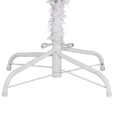 Sztuczna choinka z 300 diodami LED Biały 240 cm PVC i Metal