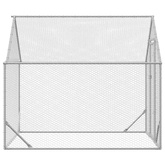 Klatka dla kur Srebrny 200 x 170 x 177 cm Stal Galwanizowana
