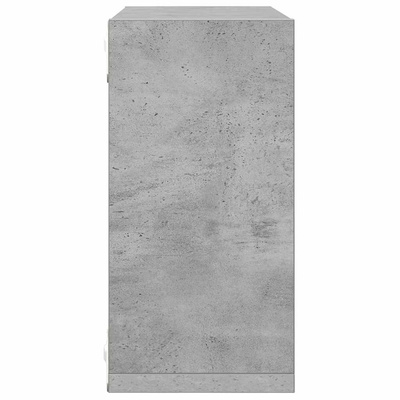 vidaXL Półki ścienne kostki, 2 szt., szarość betonu, 30x15x30 cm