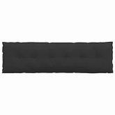 Poduszka na plecy Czarny 180 x 50 cm Tkanina mikrofibrowa