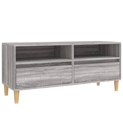 Szafka pod TV, szary dąb sonoma, 100x34,5x44,5 cm vidaXL