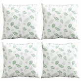 Poduszki rozrzucone Liść 4 pcs Wzór liścia 40 x 40 cm