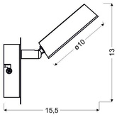 Lampa ścienna Candellux Isla 91-61706  led 3000K