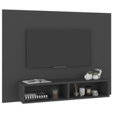 vidaXL Wisząca szafka pod TV, szara, 120 x 23,5 x 90 cm