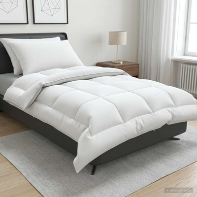 Zestaw kołdry i poduszek 3 szt. 140x220 cm 4 pory roku 350 GSM