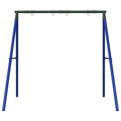 Rama do huśtawki ogrodowej, z 4 haczykami, niebieska, stal
