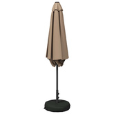 Parasol ogrodowy z podstawą 270 x 270 cm Poliester Prostokątny