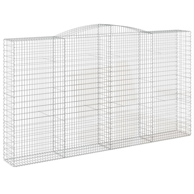 Łukowaty kosz gabionowy 400x50x220/240 cm, galwanizowane żelazo