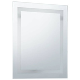 vidaXL Ścienne lustro łazienkowe z LED i czujnikiem dotyku, 50x60 cm