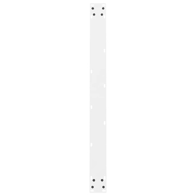 Nogi do stołu jadalnego białe 2 szt. 100x(72-73) cm stal