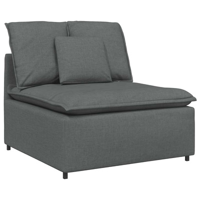 Modułowy moduł centralny sofy z poduszkami Ciemnoszary 100 cm