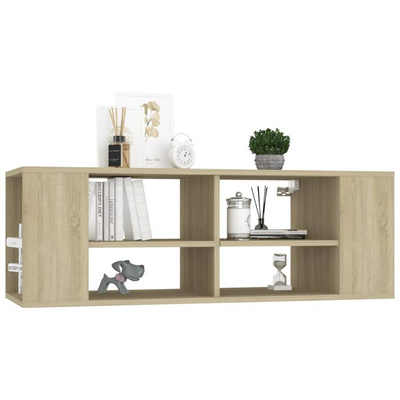 vidaXL Wisząca szafka pod TV, dąb sonoma, 102x35x35 cm
