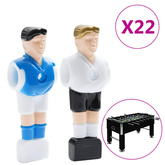 Figurki do gry w piłkarzyki, na drążek 15,9 mm, 22 sztuki