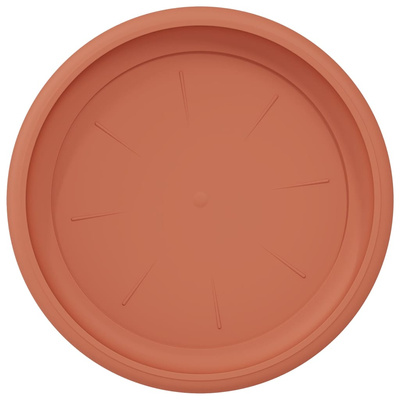 Okrągły Talerzyk Kwiatowy 6 pcs Czerwony ceglasty ? 19 x 2 cm