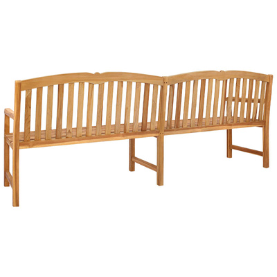Ręcznie rzeźbiona ławka z motywem muszli 228 x 61 x 94,5 cm