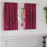 Zasłony z weluru 2 pcs czerwone wino 140 x 140 cm Aksamit