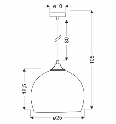 Lampa wisząca PONTE 1x40W E27 czarna z oliwkowym kloszem, nowoczesna oprawa sufitowa do kuchni, jadalni, salonu, minimalistyczny design