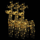 Renifery ozdobne, 3 szt., 60x16x100 cm, akryl