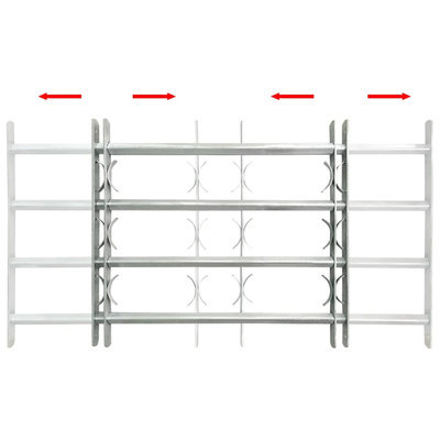 Krata na okno z regulacją, 4 pręty, 700-1050 mm