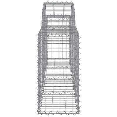 Kosze gabionowe, 40 szt, 200x30x60/80 cm, galwanizowane żelazo