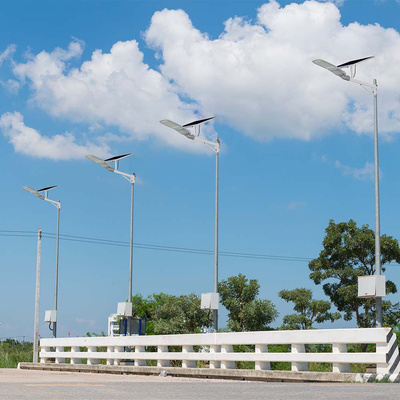 50W Lampa uliczna solarna / Barwa:6000K / Obudowa: Srebrna