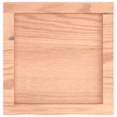Półka, brązowa, 40x40x(2-4) cm, lakierowane lite drewno dębowe