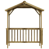 Zadaszenie grilla, 163,5x93x210 cm, impregnowane drewno sosnowe