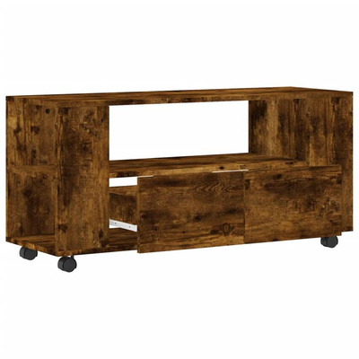 vidaXL Szafka pod TV, przydymiony dąb, 102x34,5x43 cm