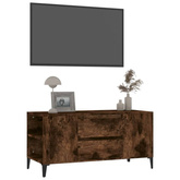 Szafka pod TV, przydymiony dąb, 102x44,5x50 cm vidaXL