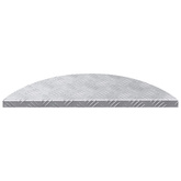 Stopień Półksiężyc 15 pcs Srebrny 60 x 18 x 2,5 cm Aluminium