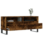vidaXL Szafka pod TV, przydymiony dąb, 100x34,5x44,5 cm model standard