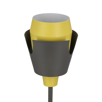 Lampka nocna Falun czarno-żółta metalowa nowoczesna E27