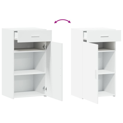 Szafka, biała, 50x42,5x93 cm, materiał drewnopochodny