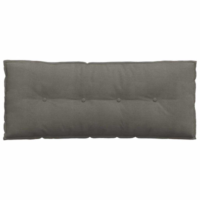 Poduszka na plecy Jasnoszary 120 x 50 cm Tkanina sztruksowa