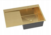 Zlewozmywak stalowy Irma gold prawy