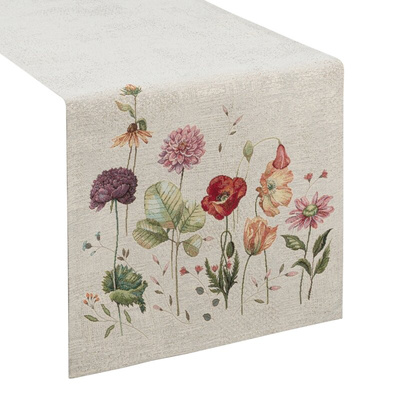 Obrus szarobeżowy 40x100